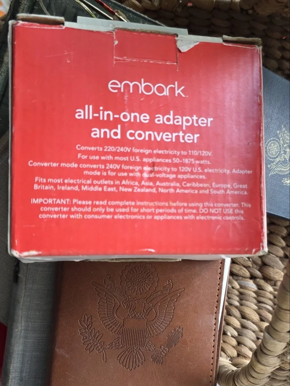 Embark All-in-One International Travel Adapter Voltage Converter 1875W